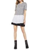 Tie-back Ribbed Twofer Top