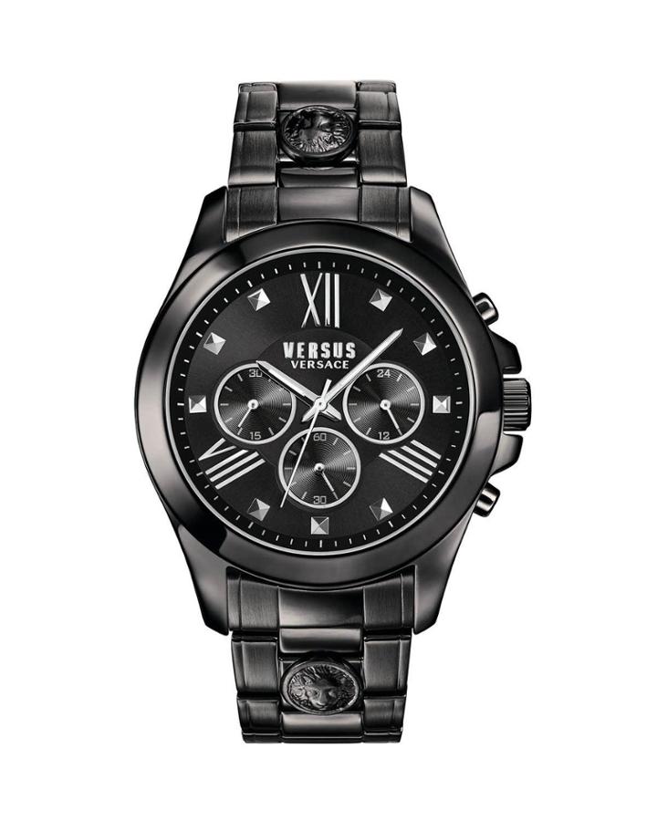 Men's 44mm Ip Watch With Bracelet - Black Dial