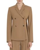 Asymmetric Split-side Blazer Jacket