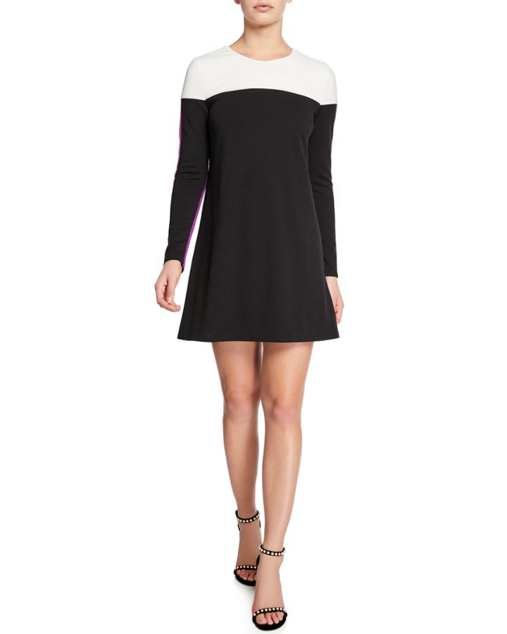 Colorblock Long-sleeve Mini