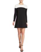 Colorblock Long-sleeve Mini