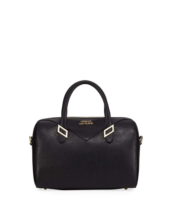 Pebbled Leather Medium Top-handle Bag