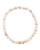 14k White Gold Freshwater & South Sea Pearl Necklace