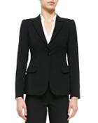Featherweight Wool One-button Jacket