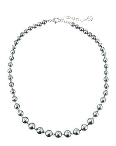Gray Pearl Strand Necklace