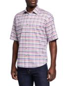 Men's Oxford Check Short-sleeve