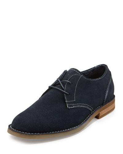 Waylon Lace-up Leather Oxford, Navy