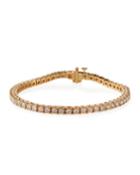 14k Yellow Gold Diamond Tennis Bracelet,