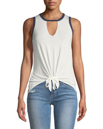 Gigi Tie-front Tank Top