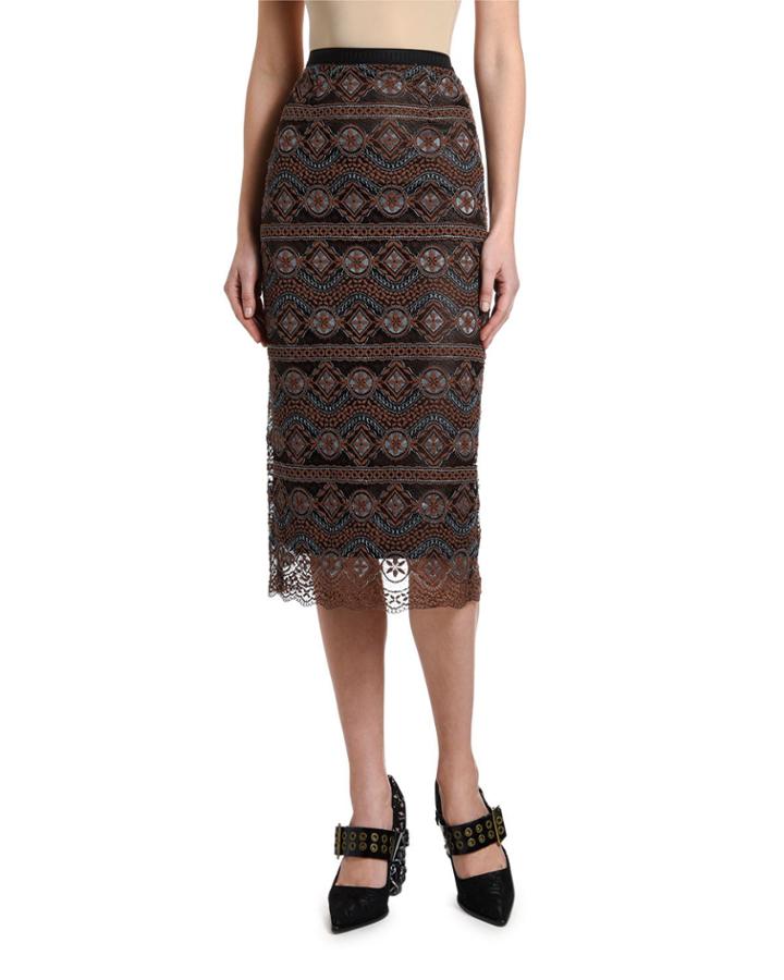 Lace Slim Calf-length