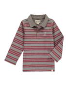 Boy's Rugby Striped Polo Shirt W/ Children's Book,