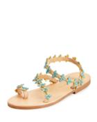 Natalie Beaded Jewel Flat