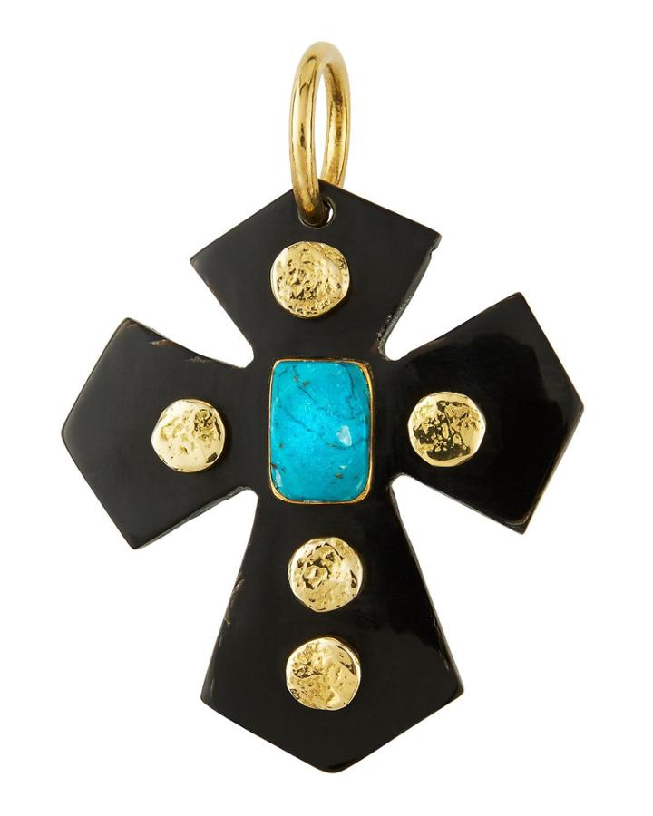 Mwamba Dark Horn Cross Pendant