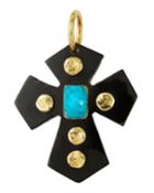Mwamba Dark Horn Cross Pendant