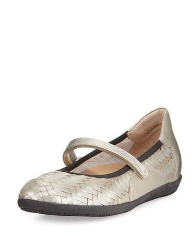 Hanty Athleisure Woven Flat, Pewter