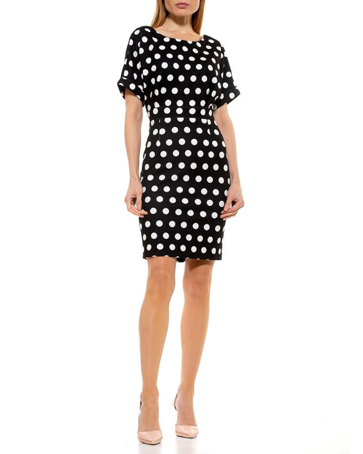 Polka Dot Dropped-shoulder