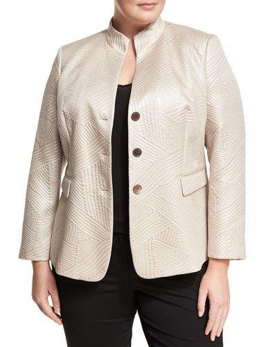 Kerianne Jacquard Three-button Jacket,