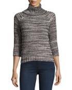 Turtleneck Tweed-knit