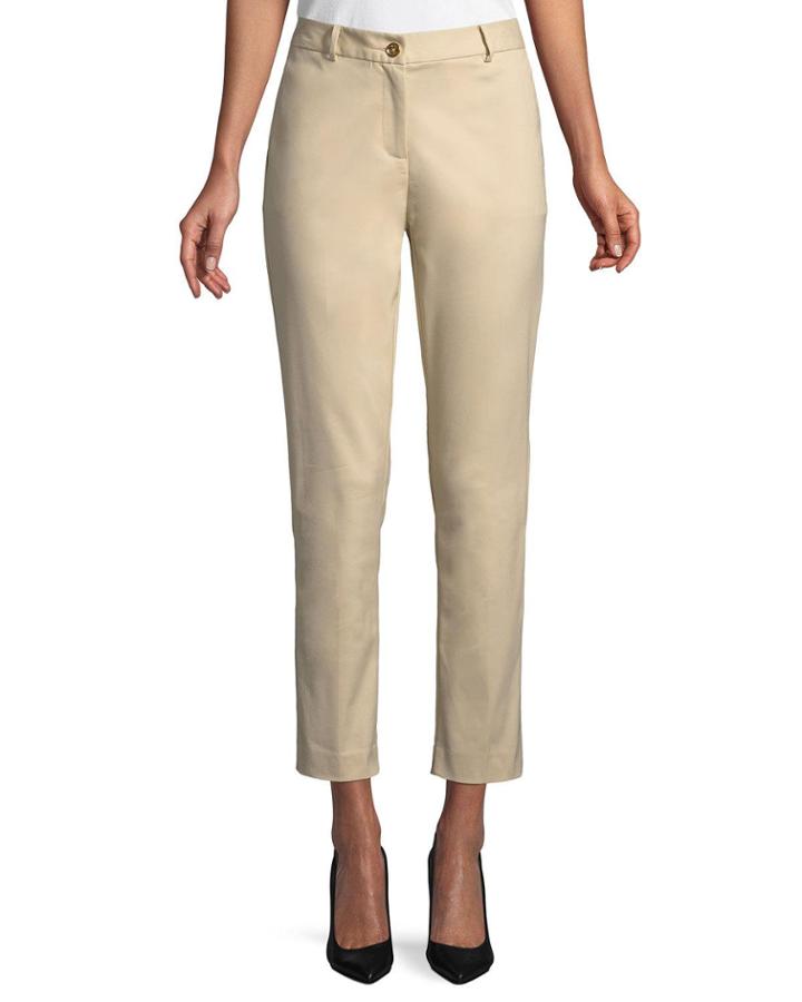 Miranda Crepe Cropped Ankle Pants