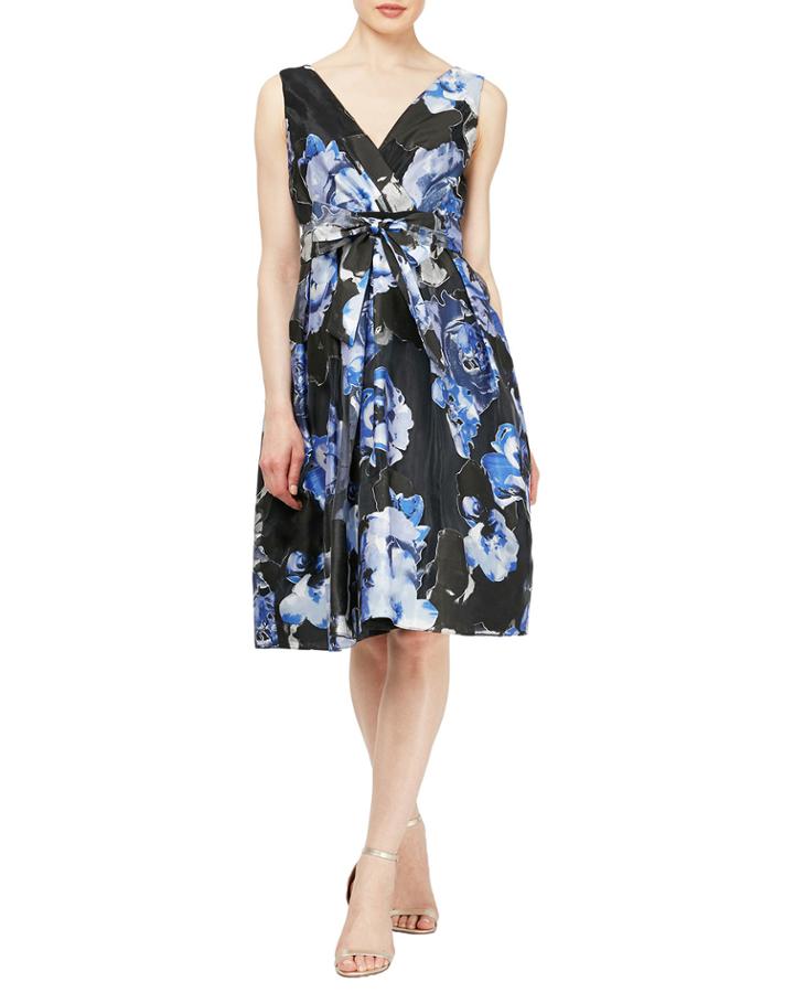 Burnout Organza Party Dress