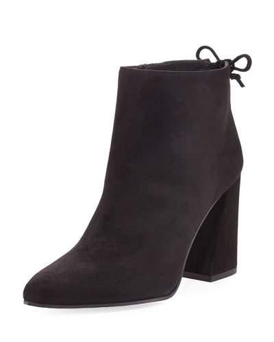 Grandios Suede Bootie W/ Cutout Bow Detail