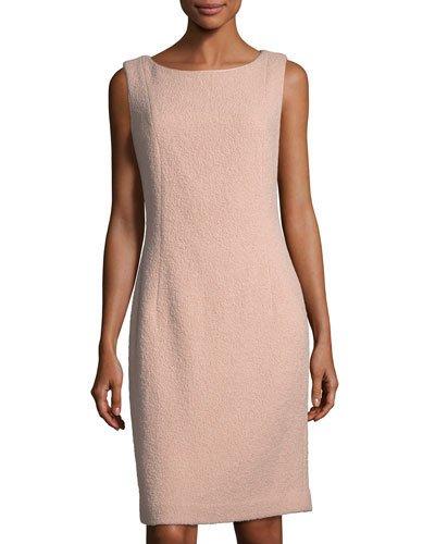 Boucle-knit Wool Dress