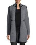 Reversible Cashmere Double-knit Jacket