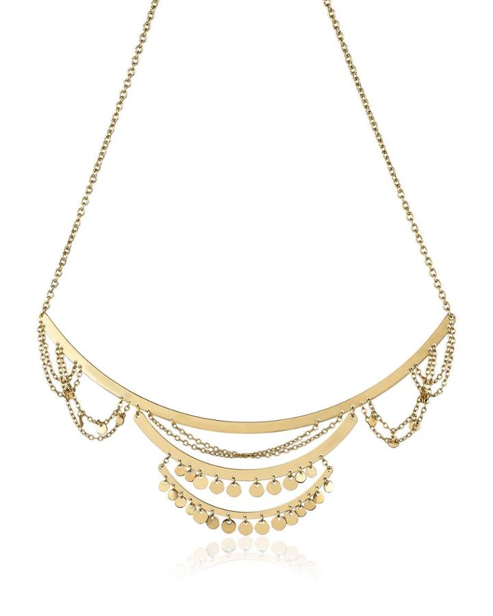 Shaky Collar Necklace, Gold
