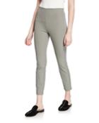 Simone Skinny Micro-check Crop Pants