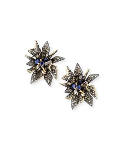 Perennial Punk Clip-on Button Earrings