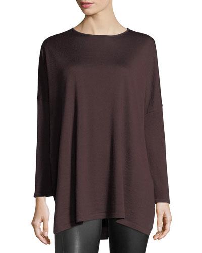 Cashmere-silk Pullover Long-sleeve