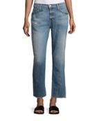 Unrolled Cropped Jeans, Bombay Destroyed