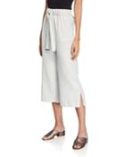 Tie-front Culotte Pants