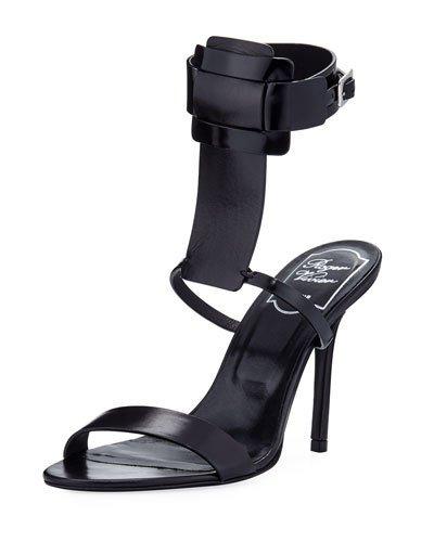 High Heeled Sandal With Ankle Cuff