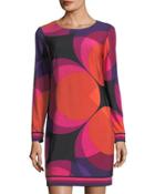 Camellia Printed Shift Dress, Pink