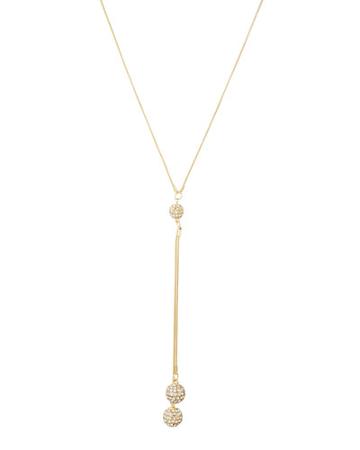 Lariat Fireball Necklace, Golden