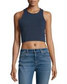 Ponte Racerback Crop Top,