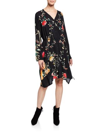 Winter Ume Button-down Floral