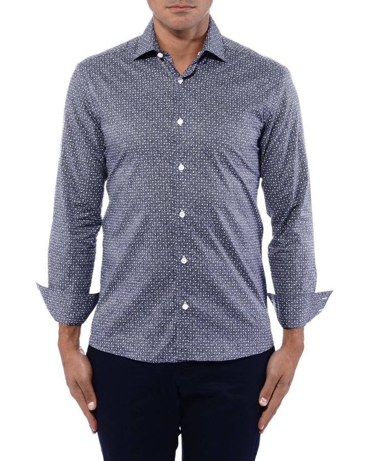 Men's Vino Small Paisley Like Abstract