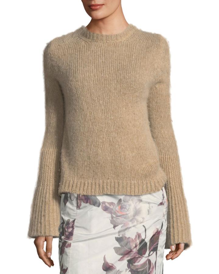 Kaelie Cashmere Bell-sleeve