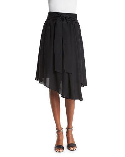 Bria Waist-tie Asymmetric-hem