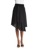 Bria Waist-tie Asymmetric-hem