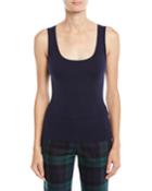 Scoop-neck Fitted Cashmere