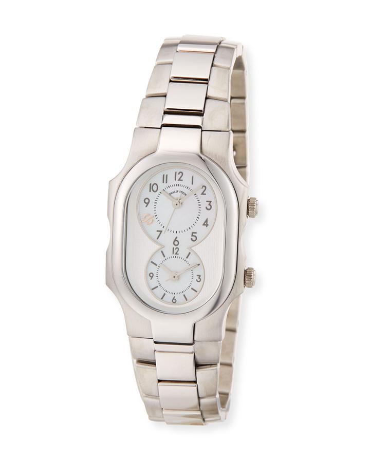 Signature Small Dual Time Zone Bracelet Watch