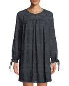 Long-sleeve A-line Dress