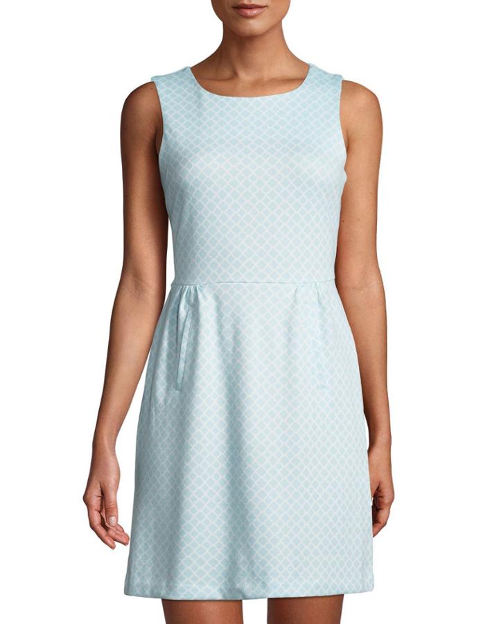 Claire Trellis Fit & Flare Dress