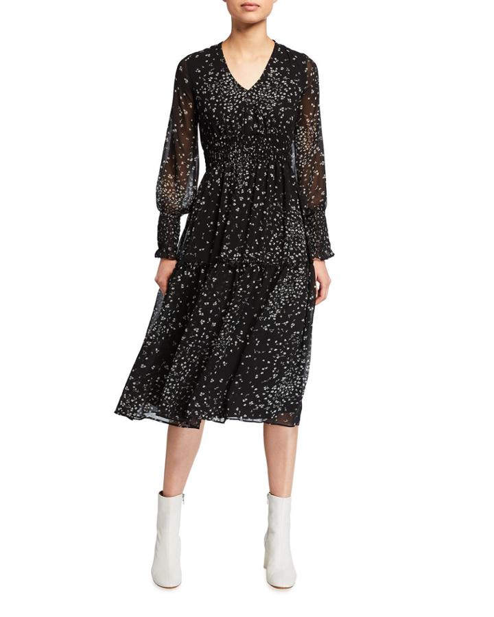 Smocked Long-sleeve