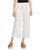 Carolina Wide-leg Pleated Fringe Pants