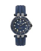 Men's 46mm V-race Diver Watch W/ Silicone