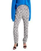 Elijah Snake-print Straight Pull-on Pants